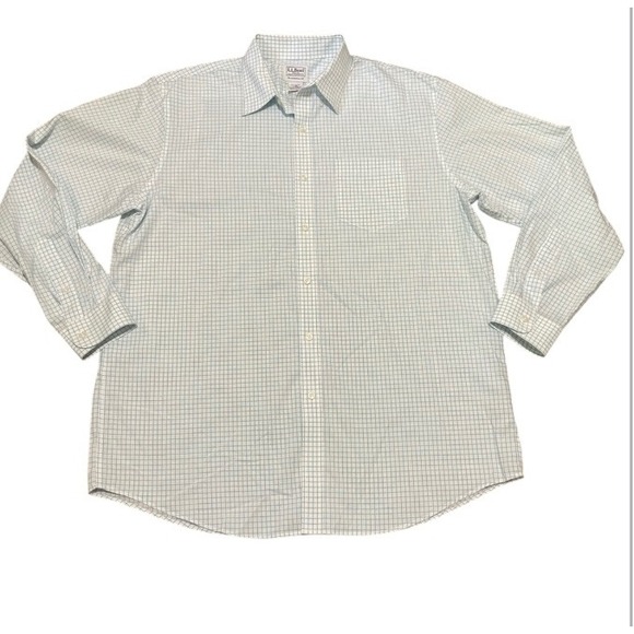 L.L. Bean Other - L.L. Bean Plaid Button Down Shirt Long Sleeve Traditional Fit Mens‎ Size L